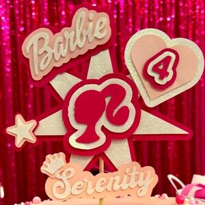Barbie cake topper